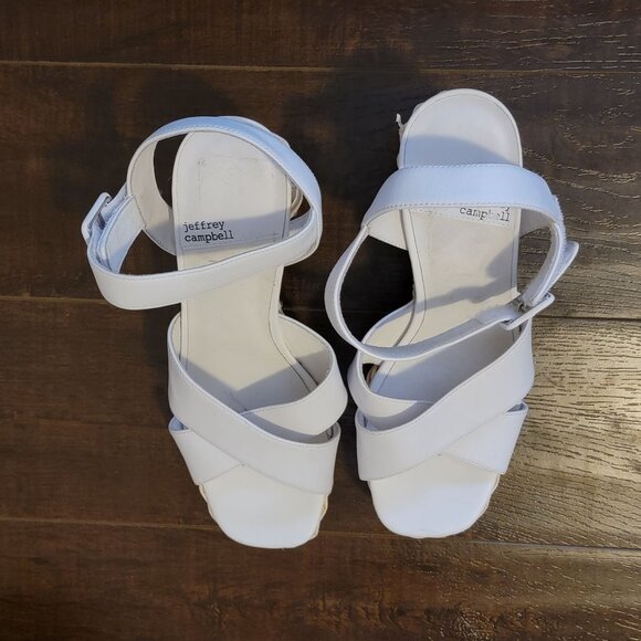 NEW Jeffrey Campbell Whicker Sandals Women 10 Cottagecore Picnic Retro Old Money - Picture 2 of 10